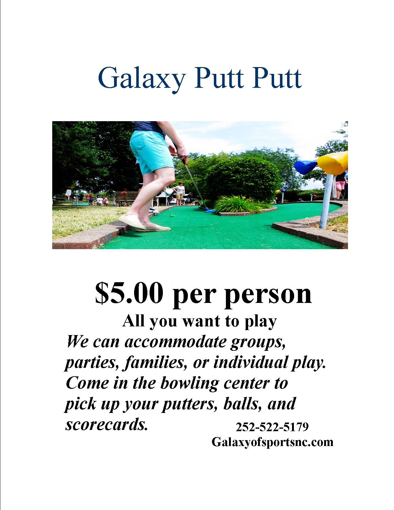 Galaxy Bowling > Putt Putt